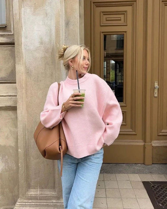 Astrid | Oversized Pink sweater