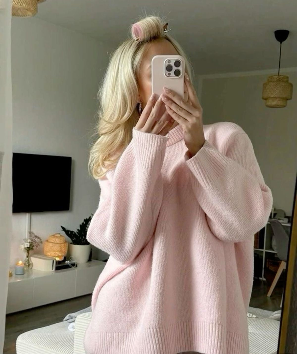 Astrid | Oversized Pink sweater