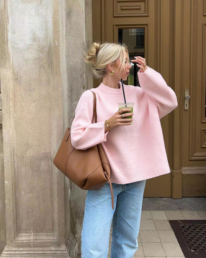 Astrid | Oversized Pink sweater